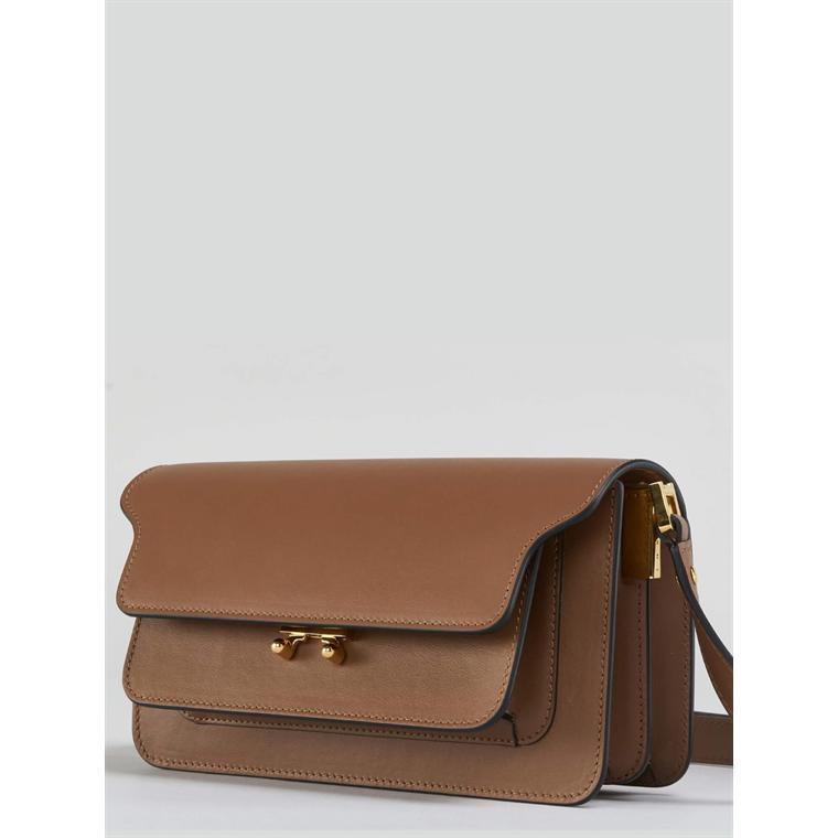 MARNI Trunk Bag EW, Gold Brown